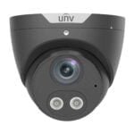 Uniview 8MP HD IR Network Turret Camera Intelligent Light, Audible Warning and Deep Learning Artificial Intelligence Fixed Lens 2.8mm - Black | Home-CCTV