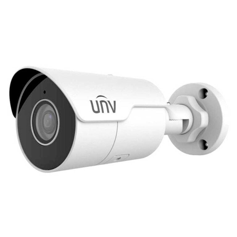 Uniview EASYSTAR 8MP 4K HD Mini IR Bullet Network Turret Camera with Built-in Mic Fixed Lens 2.8mm - White | Home-CCTV