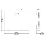 Uniview IQ Series 12MP 32 Channel NVR with Built-in AI HD POE 2-SATA H.265/H.264 Network Video Recorder - Diagram / Dimensions | Home-CCTV