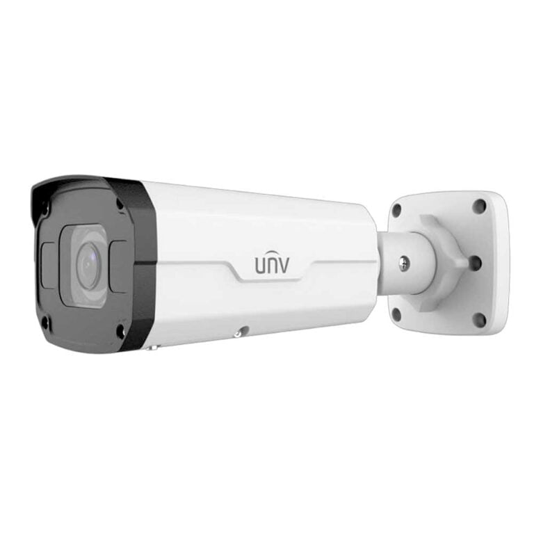 Uniview LightHunter 8MP HD IR Bullet Network Turret Camera with AI and Motorised Lens 2.8 - 12mm - White | Home-CCTV