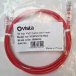1m meter CAT5e Patch Lead RJ45 Ethernet Network Patch Cable - Red