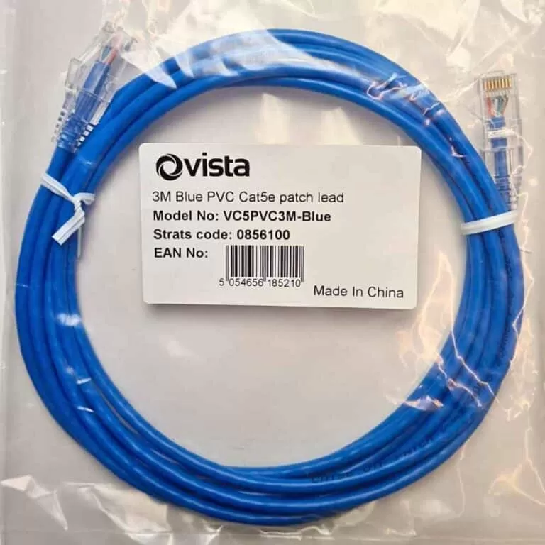 3m meter CAT5e Patch Lead RJ45 Ethernet Network Patch Cable - Blue