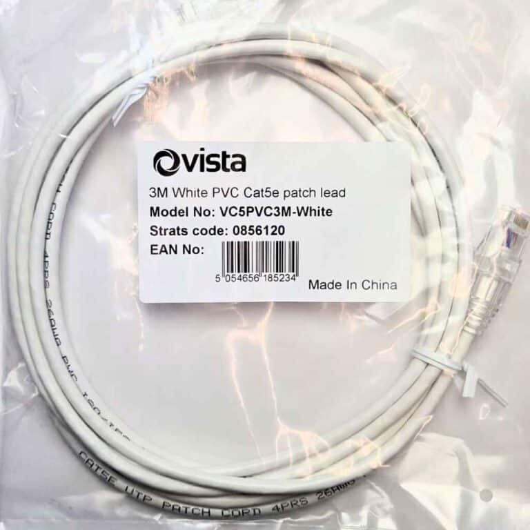 3m meter CAT5e Patch Lead RJ45 Ethernet Network Patch Cable - White