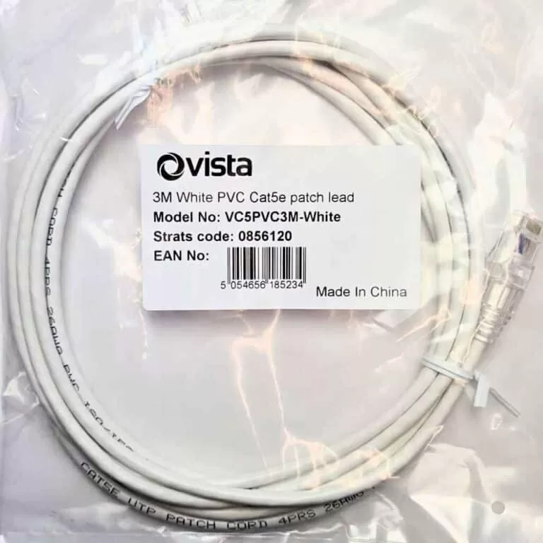 3m meter CAT5e Patch Lead RJ45 Ethernet Network Patch Cable - White