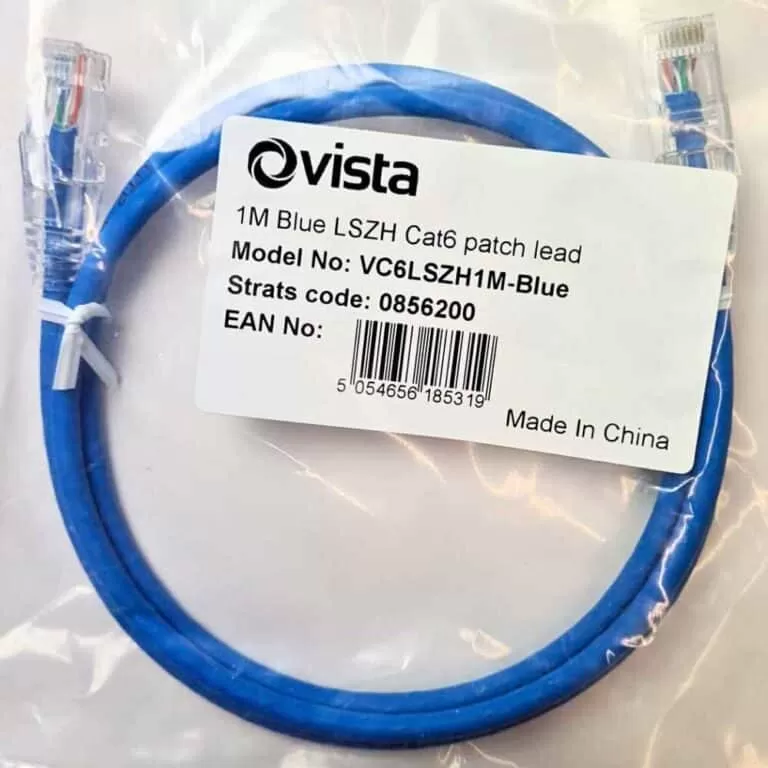 1m meter CAT6 Patch Lead RJ45 Ethernet Network Patch Cable - Blue