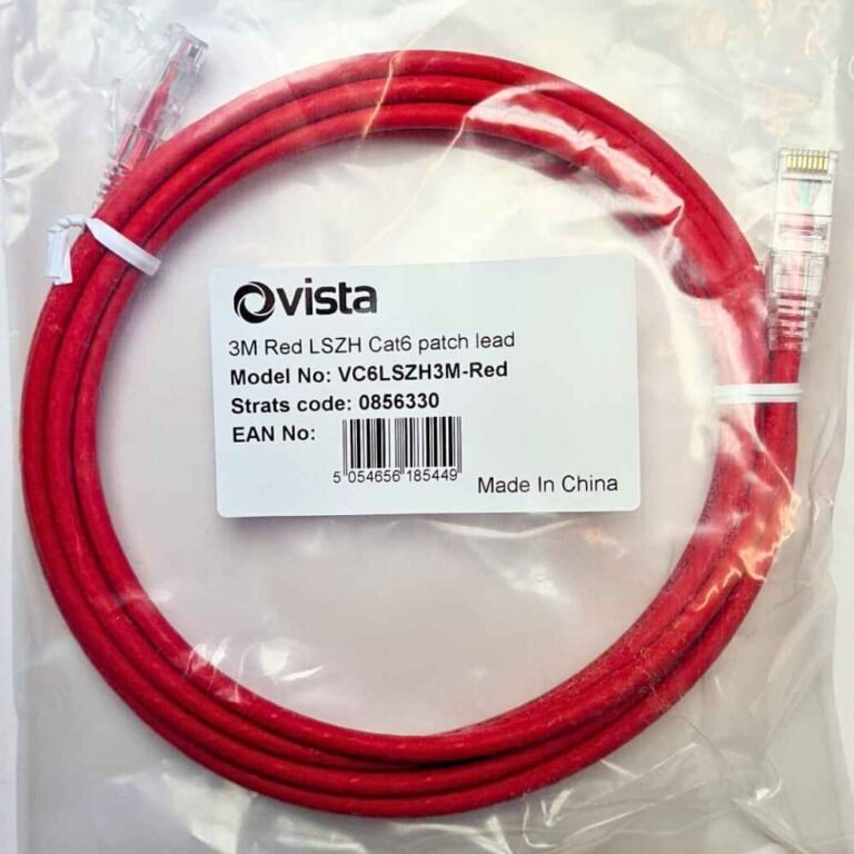 3m meter CAT6 Patch Lead RJ45 Ethernet Network Patch Cable - Red