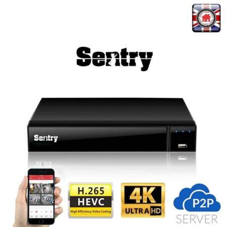 Sentry 4K CCTV DVR Recorder ULTRA HD 8MP 4 Channel H265+ - Overview | Home-CCTV