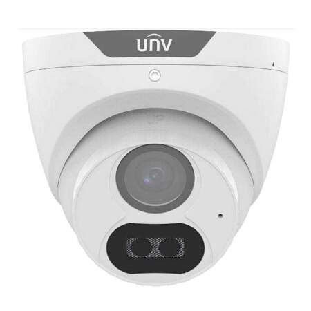Uniview 4MP LightHunter HD 2.8mm Fixed Lens Analogue Turret CCTV Camera Mic | Home-CCTV