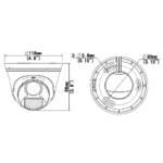 Uniview 5MP ColourHunter HD 2.8mm Fixed Lens Analogue Turret CCTV Camera 24/7 Colour - Dimensions | Home-CCTV