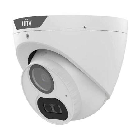 Uniview 5MP LightHunter HD 2.8mm Fixed Lens Analogue Turret CCTV Camera -White - Sideview | Home-CCTV