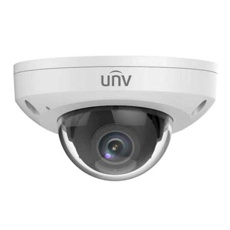 Uniview 8MP 4K LightHunter Fixed Lens AI HD Turret Network Camera 2.8mm Vandal Resistant - White | Home-CCTV