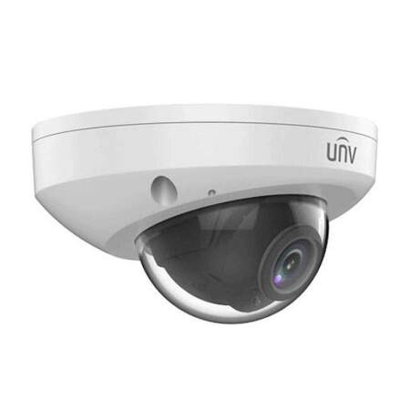 Uniview 8MP 4K LightHunter Fixed Lens AI HD Turret Network Camera 2.8mm Vandal Resistant - White - Sideview | Home-CCTV