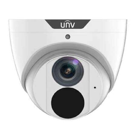 Uniview 8MP 4K LightHunter HD Turret Network Camera with Built in Mic - IR Fixed Lens 2.8mm - White | Home-CCTV