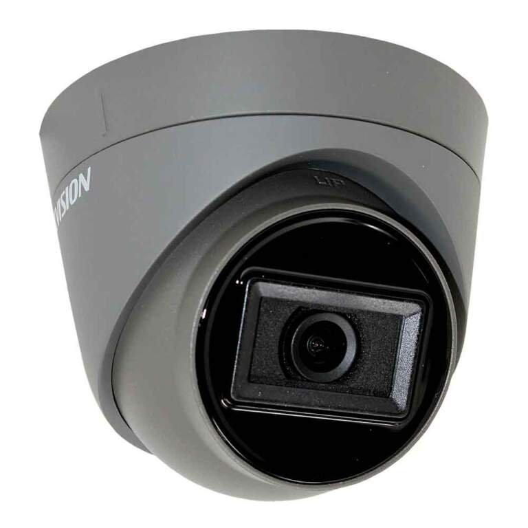 Hikvision 4K 8MP Fixed Lens Eyeball Dome Turret CCTV Camera Grey - DS ...