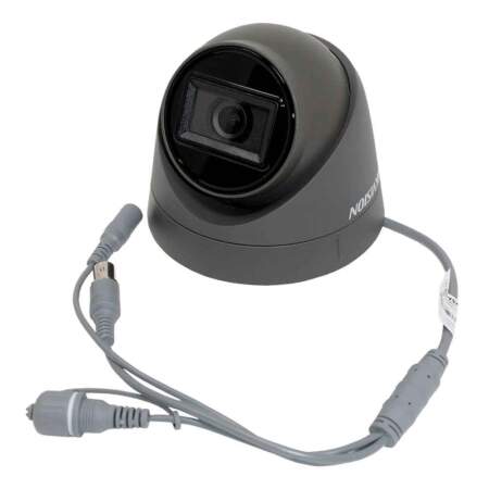 Hikvision 4K 8MP Fixed Lens Eyeball Dome Turret CCTV Camera Grey - DS-2CE78U1T-IT3F - Wire connection coax | Home-CCTV