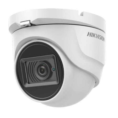 Hikvision 5MP Fixed Lens Eyeball Dome Turret CCTV Camera White - DS-2CE76H0T-ITMFS | Home-CCTV