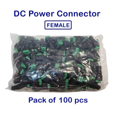 DC Power Connector Pack of 100 Jack Adapters Female - Home-CCTV