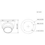 Eagle 6MP Smart Dual Light Fixed Lens Eyeball Network Camera (Grey) IP CCTV Camera - Dimensions - Home-CCTV