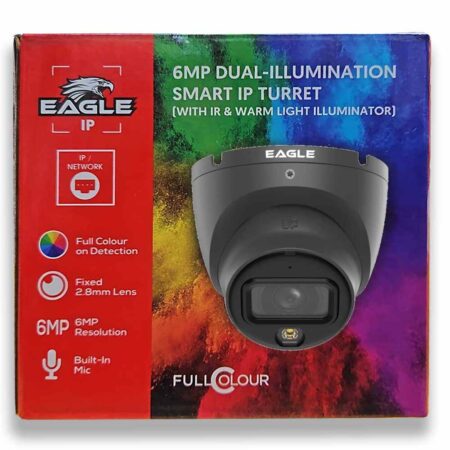 Eagle 6MP Smart Dual Light Fixed Lens Eyeball Network Camera (Grey) IP CCTV Camera - packaging - Home-CCTV