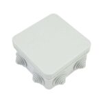 Sentry CCTV IP65 Waterproof Junction Box 85×85×50 mm - ABS Square Electrical Enclosure Terminal Box with Cable Glands Indoor & Outdoor Weatherproof Project Box - Home-CCTV