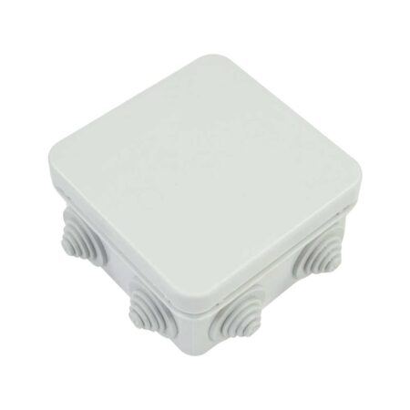 Sentry CCTV IP65 Waterproof Junction Box 85×85×50 mm - ABS Square Electrical Enclosure Terminal Box with Cable Glands Indoor & Outdoor Weatherproof Project Box - Home-CCTV
