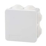 Sentry CCTV IP65 Waterproof Junction Box 85×85×50 mm - ABS Square Electrical Enclosure Terminal Box with Cable Glands Indoor & Outdoor Weatherproof Project Box - Home-CCTV