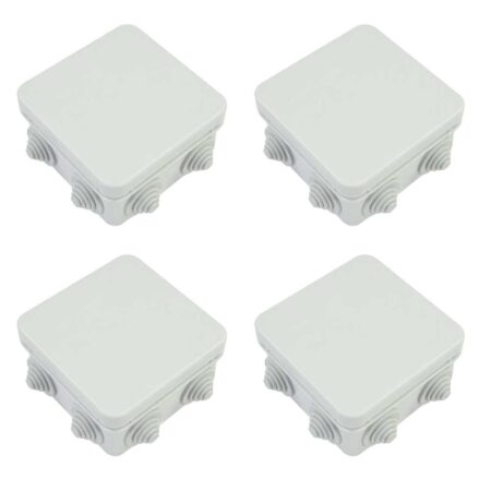 Sentry CCTV IP65 Waterproof Junction Box 85×85×50 mm - Pack of 4 - Home-CCTV