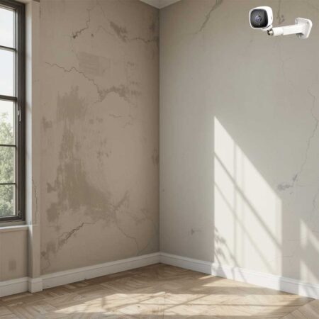 Sentry CCTV Universal Wall Mount Bracket - 15.5cm ABS Camera Bracket for Dome, PTZ, Baby Monitor - Indoor Wall-Mounted Anti-Interference Insulation Mount, White - Home-CCTV