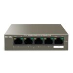Tenda TEF1105P-4-63W 5-Port 10/100Mbps PoE Switch 4-Port PoE+ Power Supply - Home-CCTV