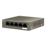 Tenda TEF1105P-4-63W 5-Port 10/100Mbps PoE Switch 4-Port PoE+ Power Supply - Home-CCTV