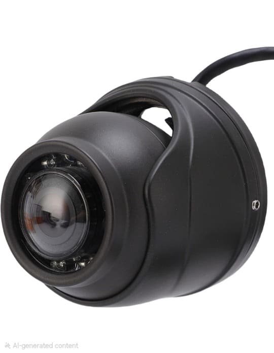 Sentry 2MP 1080p Mini Dome CCTV Camera Black 1 Sentry 2MP 1080p Mini Dome CCTV Camera - Black - side view