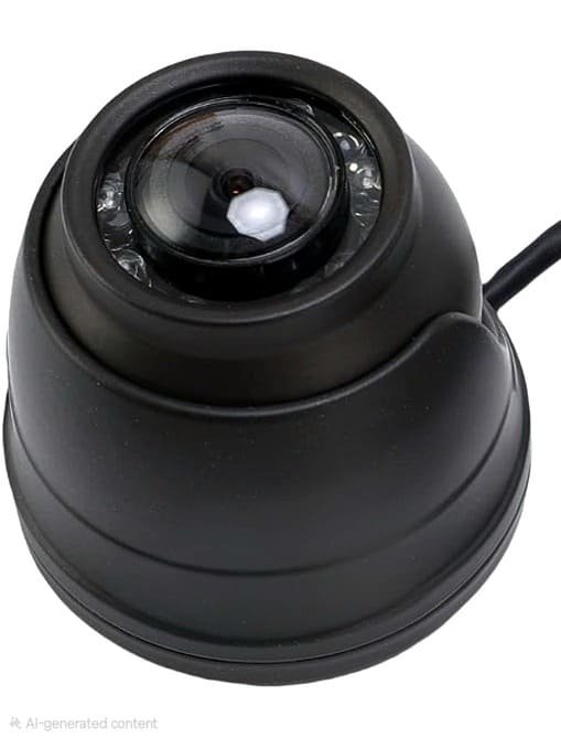 Sentry 2MP 1080p Mini Dome CCTV Camera Black 2 Sentry 2MP 1080p Mini Dome CCTV Camera - Black - top view