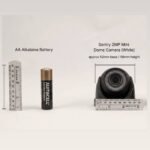 Sentry 2MP 1080p Mini Dome CCTV Camera - Black- size comparison