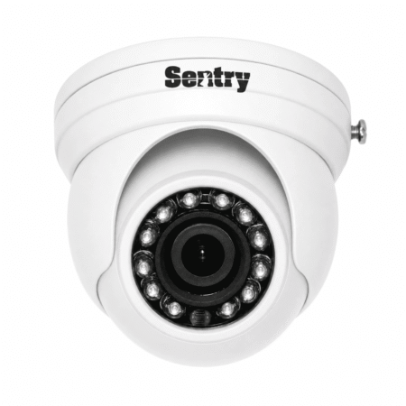 Sentry 2MP 1080p Mini Dome CCTV Camera White - Home-CCTV