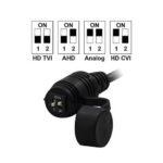 Sentry 2MP 1080p Mini Dome CCTV Camera black & white, cable guide