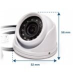 Sentry 2MP 1080p Mini Dome CCTV Camera White Dimensions - Home-CCTV